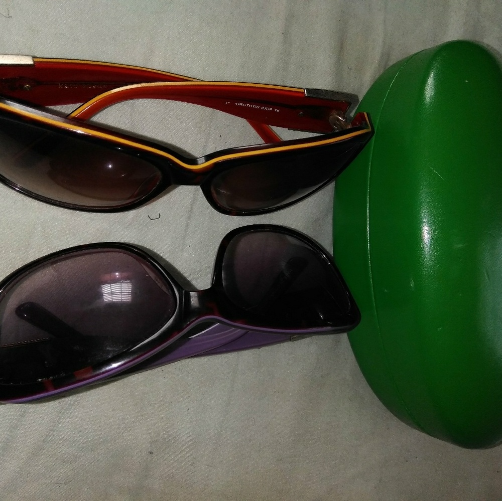 2 pairs of Kate spade sunglasses